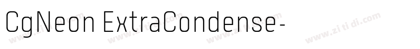 CgNeon ExtraCondense字体转换 CgNeon ExtraCondense字体转换